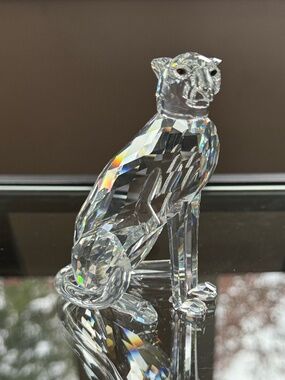 Swarovski Crystal Cheetah 183225 Retired African Wildlife w/ Box